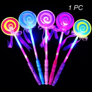 

Lollipop Glow Festival Kids Toys Wand Light-Up Led Flash Stick Gifts
