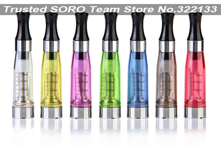 

CE4 eGo Clearomizer Atomizer 1.6ml For E-cigarette Starter Kit Electronic Cigarette Fit eGo-T EVOD Battery 510 Thread Vaporizer