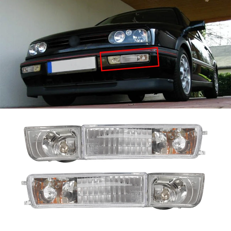 

2PCS Turn Signal & 2PCS Fog Light LED Kit For Volkswagen Golf Jetta MK3 93-99 DRL Daytime Running Light Auto Car Accessories