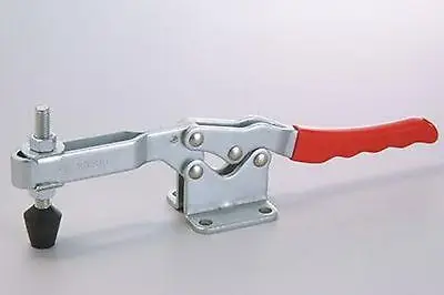 

Red Plastic Handle Metal Horizontal 340Kg Holding Toggle Clamp GH-20235