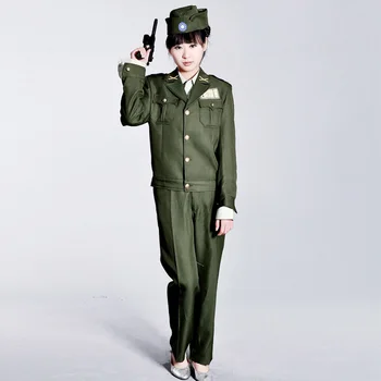 

Women arm uniform female military uniform the police clothing performance wear masquerade clothes