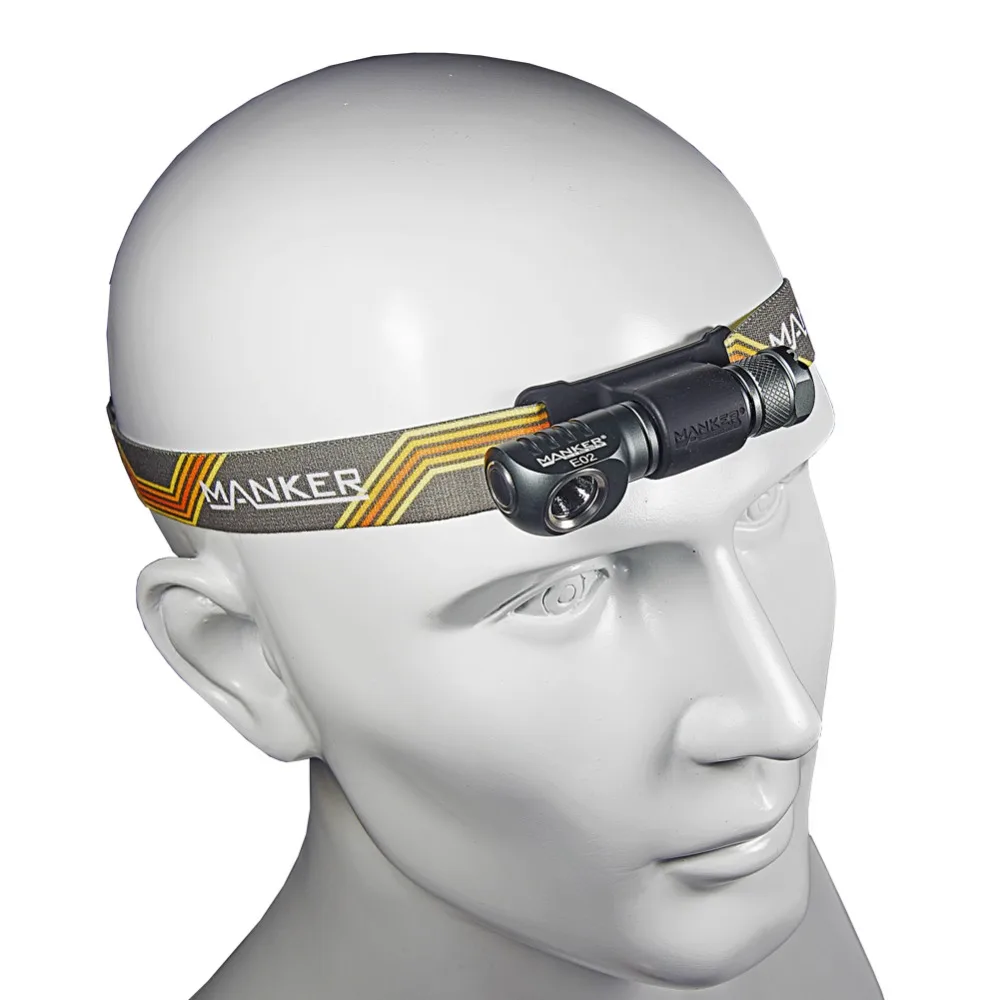 Налобный фонарь ААА Manker E02H 220 лм CREE XPG3 / CRI Nichia 219C светодиодный фонарик с повязкой