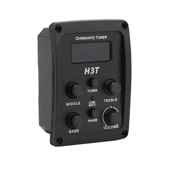 

Homeland Guitar Preamp Piezo Pickup 3-Band EQ Equalizer LCD Tuner System for Acoustic Guitar