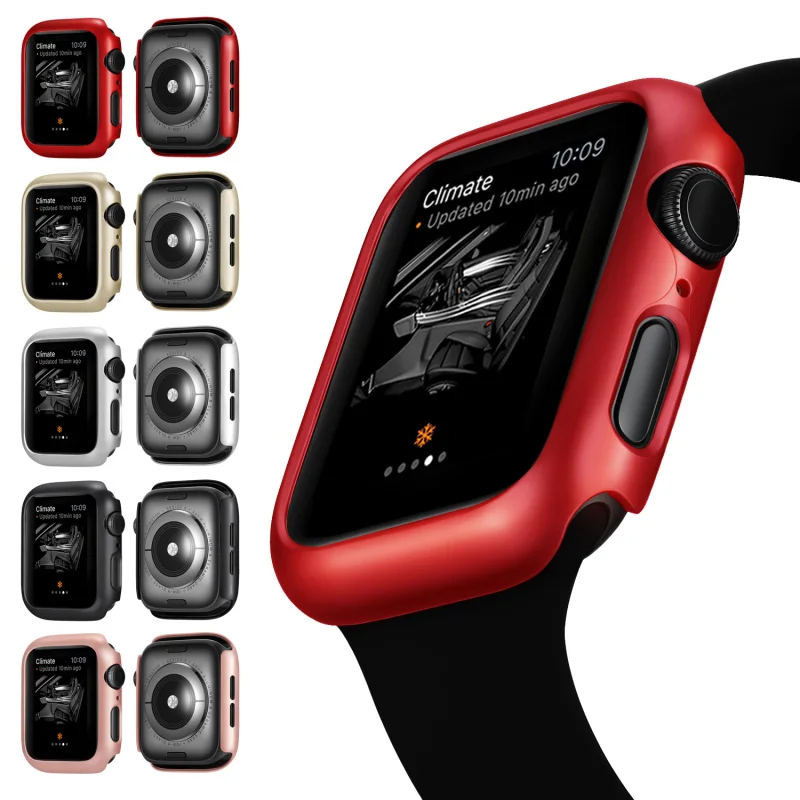 Чехол для apple watch series 4 3 2 чехол iwatch 5 протектор жесткая рамка из поликарбоната