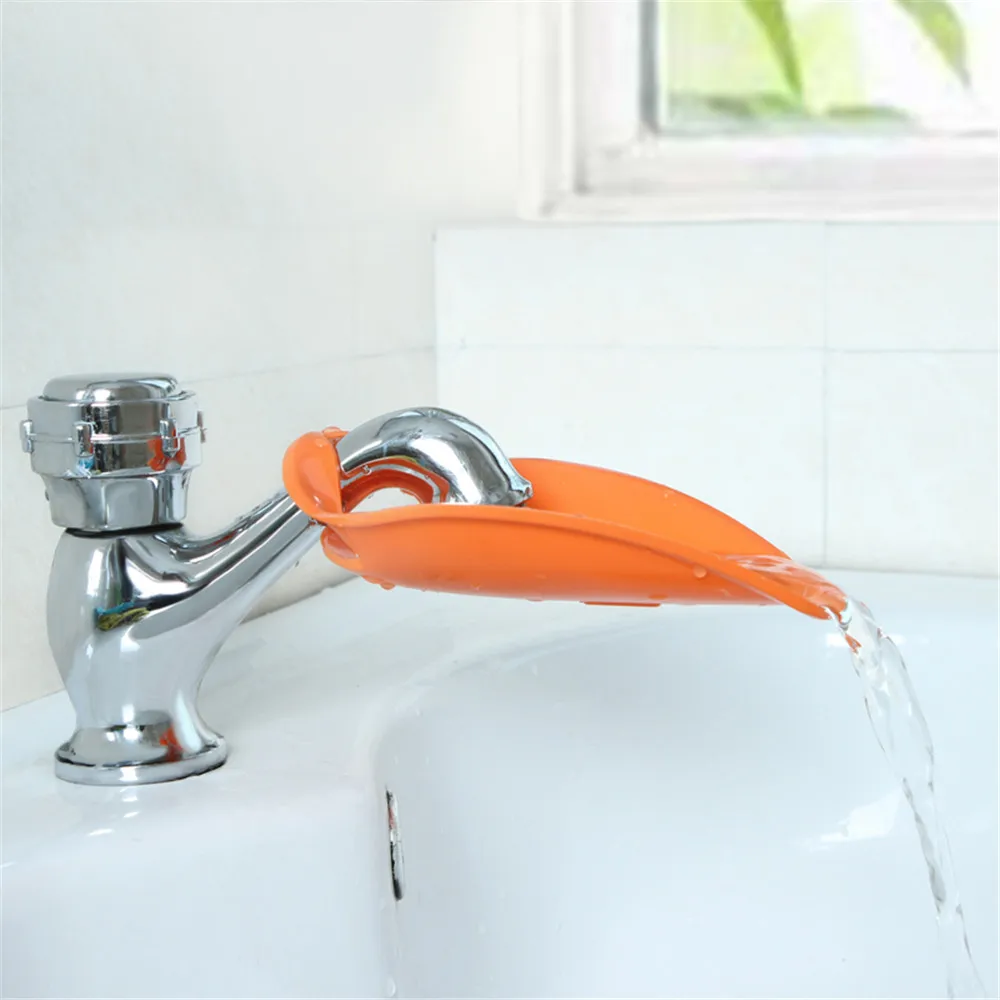 Silicone Sink Faucet Chute Extender Children Kids Washing