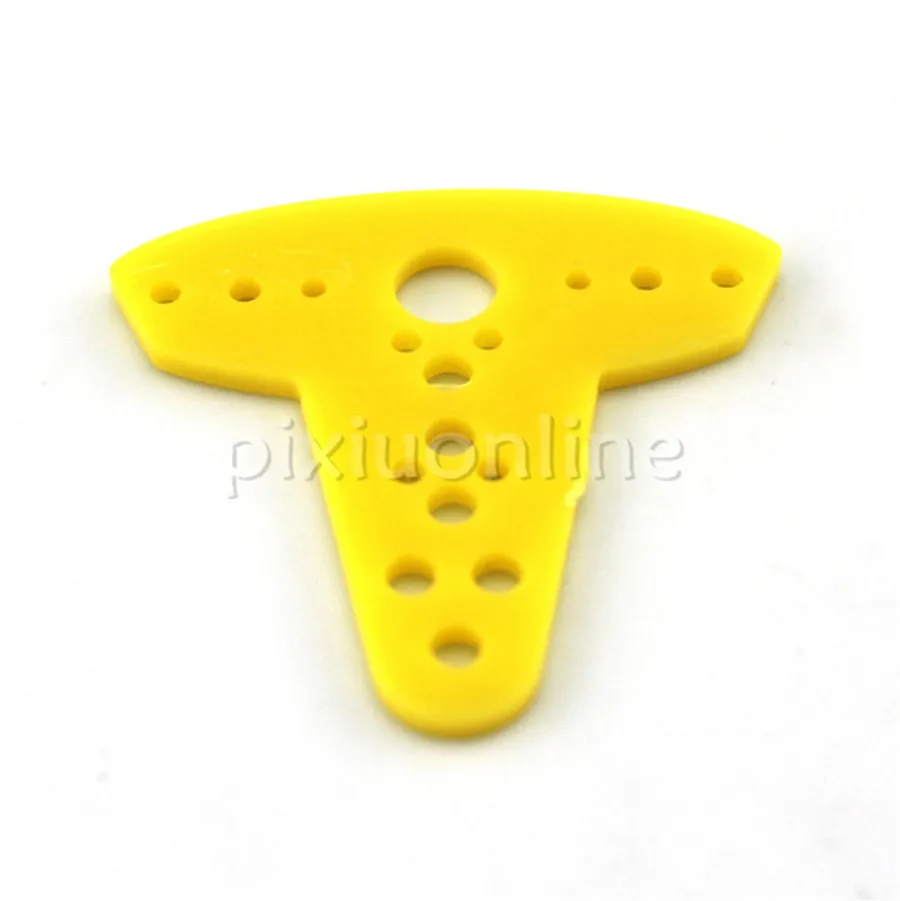 2pcs/lot J626 Yellow Color T-shaped Multi-holes ABS Plastic Sheet Model Making Connect Board обложки для переплета гелеос а4 0 2mm 100шт plastic yellow pca4 200y