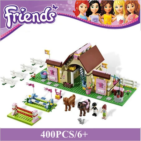 

Farm Building Blocks Set Compatible with Friends Series 400 Pcs 2 Toy Figures DIY Brinquedos Bricks Toys for Girls
