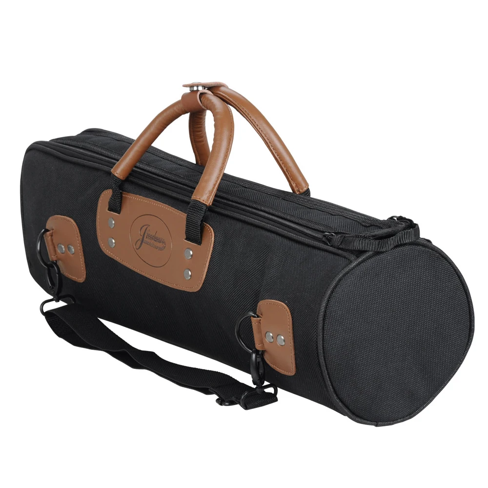 Trumpet Gig Bag 1200D Water-resistant Oxford Cloth Adjustable Strap with 15mm Cotton Padded Trumpet Case