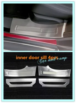 

New! For Jaguar F-pace X761 2016 2017 Stainless steel Inner Door sill Scuff plate protect decoration trim