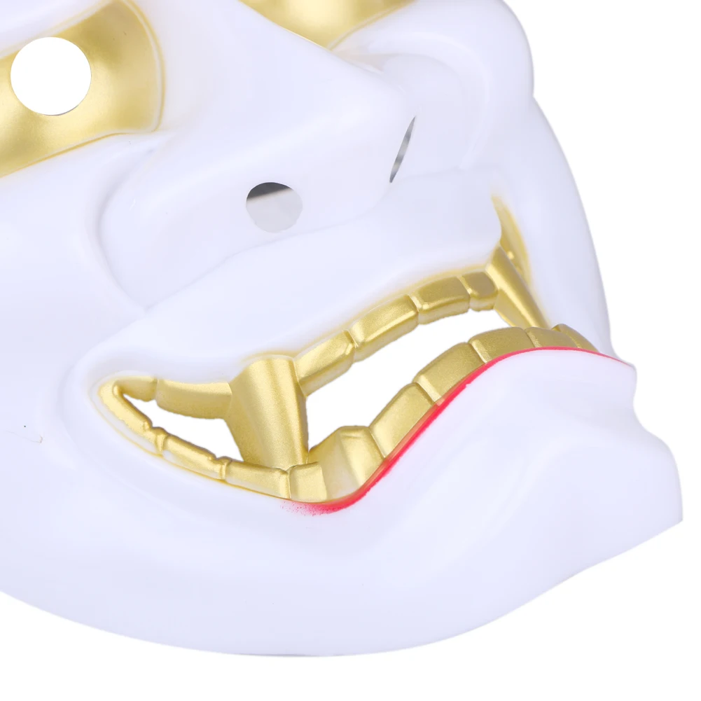 ПВХ японская маска хання полное лицо Вечерние Маски Хэллоуин косплей Ужасы маски предметы для вечеринок