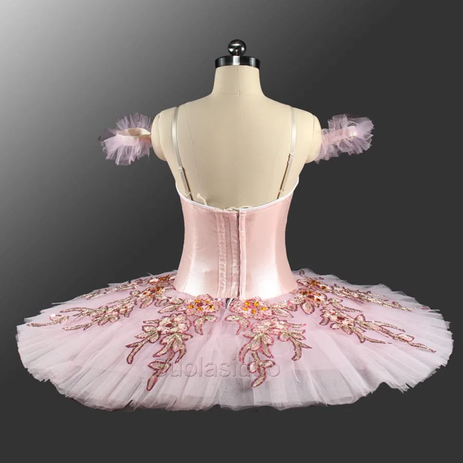 Сказочный классический балетный костюм-пачка для выступлений, YAGP юбка-пачка для соревнований, костюмы для девочек, розовые балетные пачки SD0062
