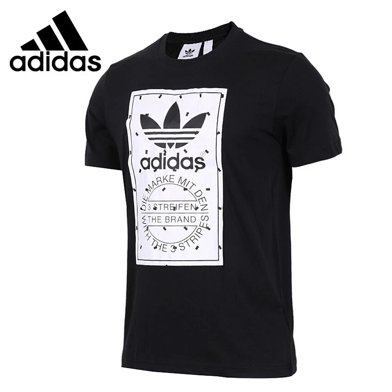 Original nueva llegada 2018 Adidas Originals etiqueta TEE de los Camisetas ropa deportiva|Camisetas para correr| - AliExpress