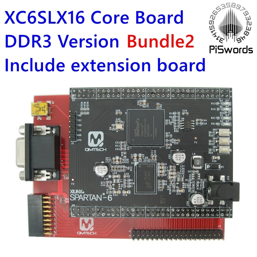 Последняя Xilinx spartan6 XC6SLX16 основная плата Xilinx spartan 6 FPGA макетная плата с 256 Мб DDR3 MT41J128M16