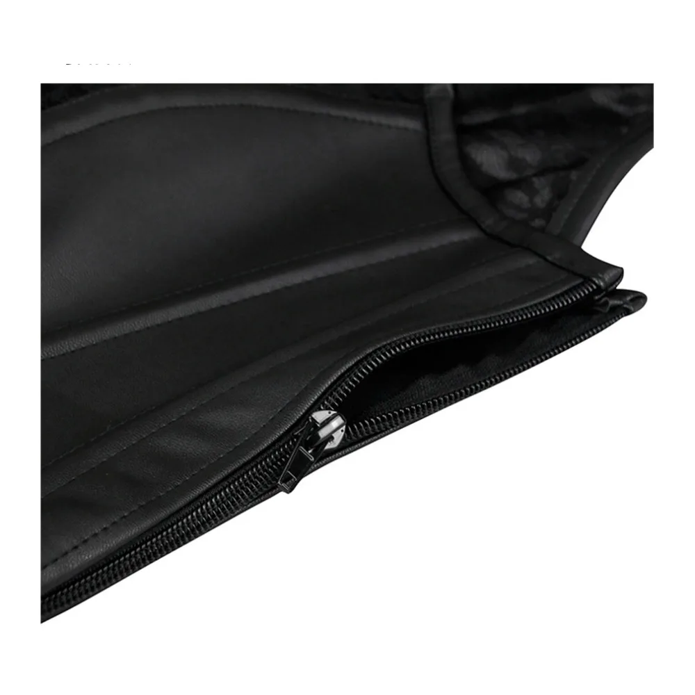 Charmian-Women-s-Training-Black-Lace-PU-Steel-Bone-Bodyshaper-Waist-trainer-Zipper-Closure-Vest-Corset-(3)