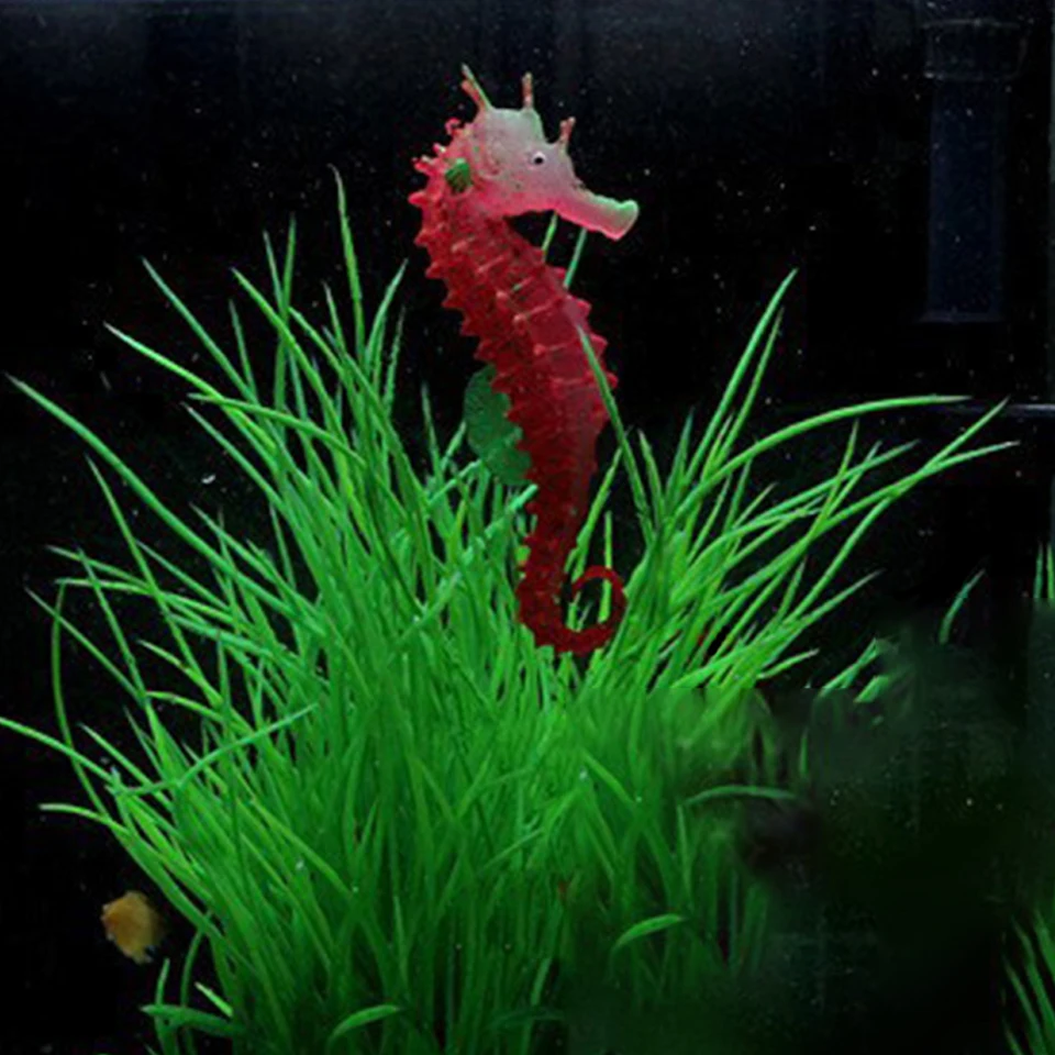 1pcs Aquarium Simulasi Bercahaya Kuda Laut Hippocampus Woopower Manusia Hidup Bawah Air Dekorasi Untuk Tangki Ikan Aliexpress