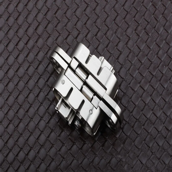 95x23mm Three dimensional adjustable Invisible Concealed Folding Door Hinges for Solid wood door 2pcs