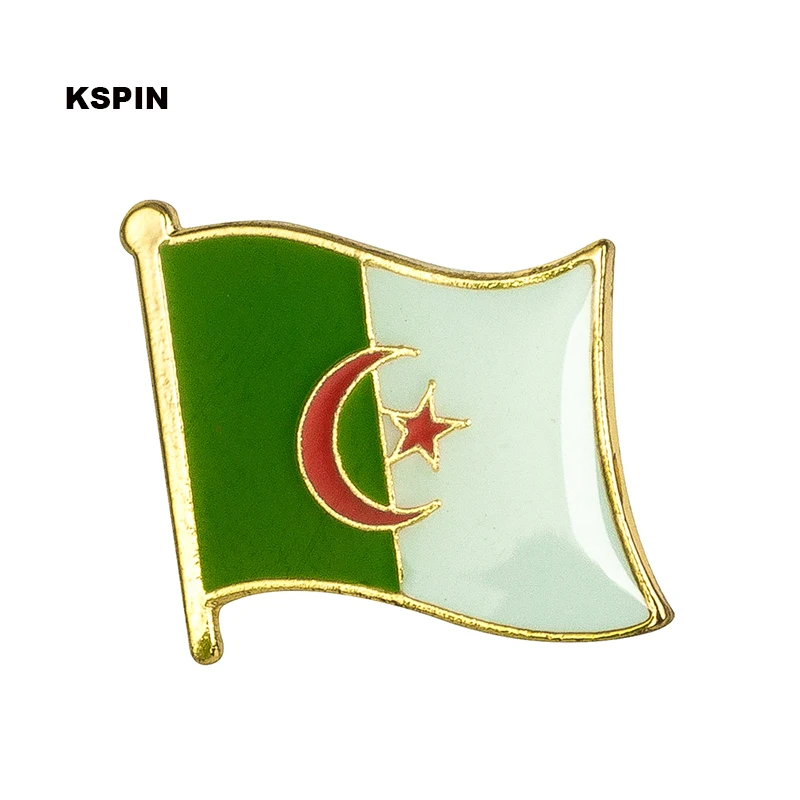 

Algeria flag pin lapel pin badge Brooch Icons 1PC KS-0002