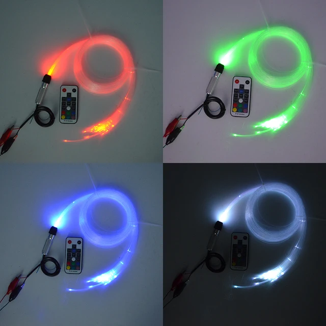 Mini1w RGB led glasvezel verlichting 0.75mm 50 stks * 2 m glasvezel ... Mini1w RGB led glasvezel verlichting 0.75mm 50 stks * 2 m glasvezel ...