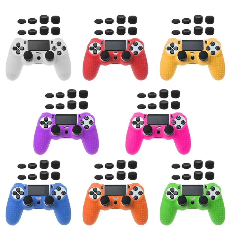 

Protective Cover Gamepad Case Soft Silicone Analog Thumb Grip JoyStick Rocker Cap Anti-Slip for Sony PlayStation 4 PS4