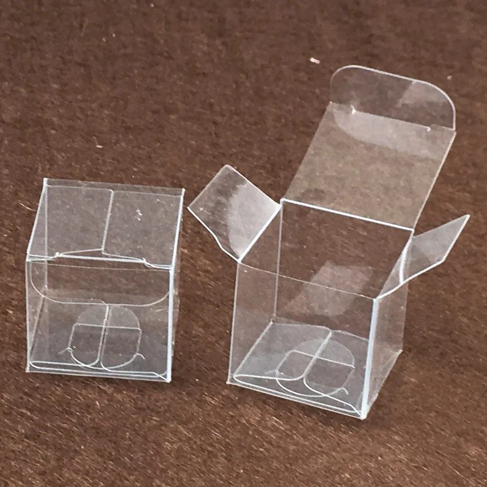 100 шт./лот Подарочная коробка 3x3x3 см из прозрачного ПВХ упаковочные коробки прозрачная коробка пластик ПВХ Дисплей для конфет от китайского производителя/ювелирных изделий/подарка шоколада