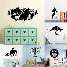 

Cartoon Style Animals Sticker Waterproof Vinyl Wallpaper Home Decor For Living Room Bedroom Vinyl Art Decal