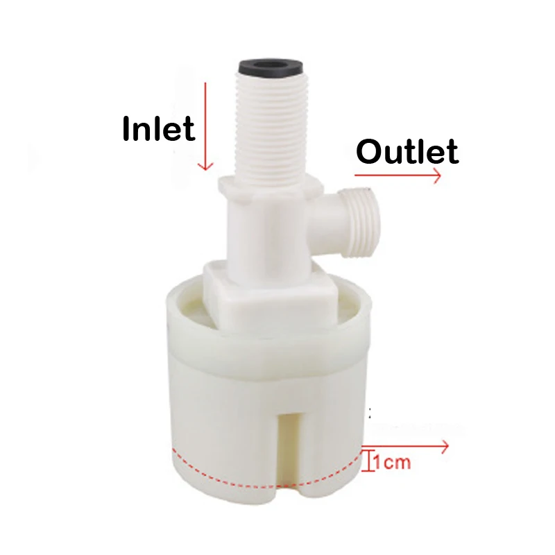 Automatic Water Level Control Valve Inside Top Inlet for Water Tank Pool 1//2