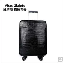 Weitasi из крокодиловой кожи костюм чехол костюм Чехол чемодан 20-дюймовый рычаг чехол могут быть доставлены на борт крокодиловой кожи мужская сумка для багажа