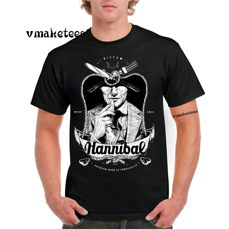 

Men Print America Drama Hannibal T Shirt O-Neck Short Sleeve Summer Casual T-shirt GMT952
