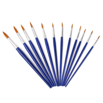 

12pcs Paint Brushes Paint Sharp Size Assorted-SCLL