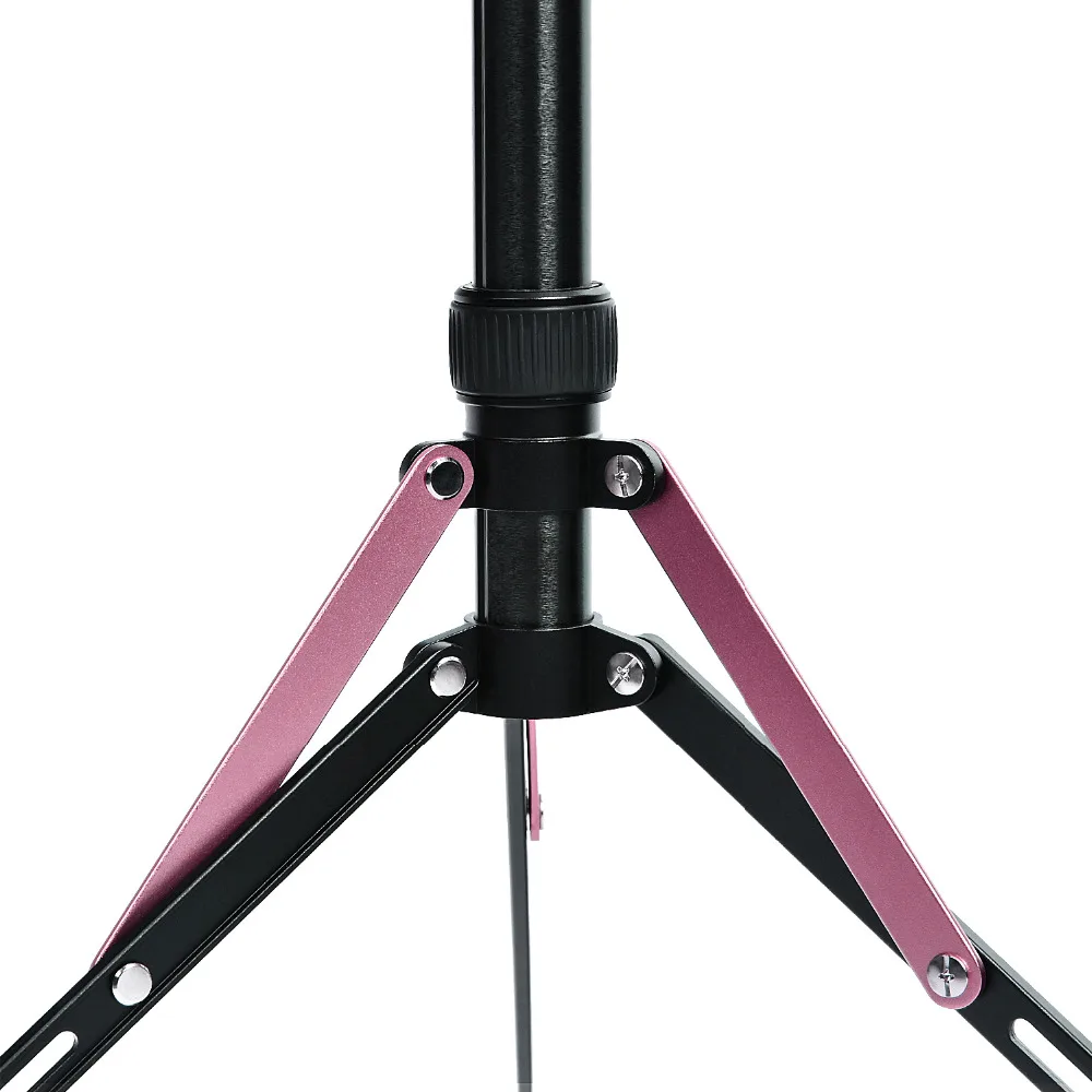 Fosoto FT-190, розовый штатив, светильник, стойка, 1/4, винт, сумка, головка, софтбокс для фотостудии, фотографический светильник, вспышка, зонт-отражатель