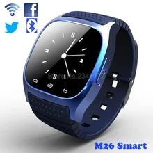 Original bluetooth smart watch m26 uhr barometer alitmeter musik schrittzähler für android ios telefon pk u8 u80 dz09 w8 smartwatch