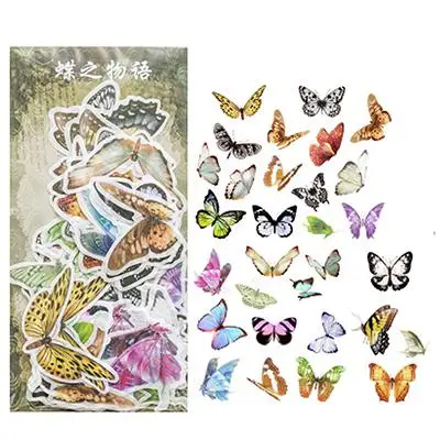 60 шт./лот винтажный автомобильный растительный бабочкой Васи бумажный стикер декоративные наклейки для скрапбукинга DIY стикер escolar - Цвет: F