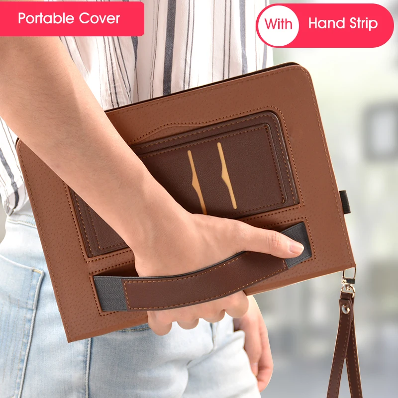 Huawei Mediapad M3 Case with Hand Holder Strip Cover for HUAWEI M3 Case Stand Flip Leather Case Function Stand Tablet Cover 8.4