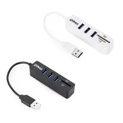 Горячая USB 2,0 концентратор разъем Sup порты TF карта безопасности цифровая карта памяти с 3 usb Порты адаптер удлинитель для картридера
