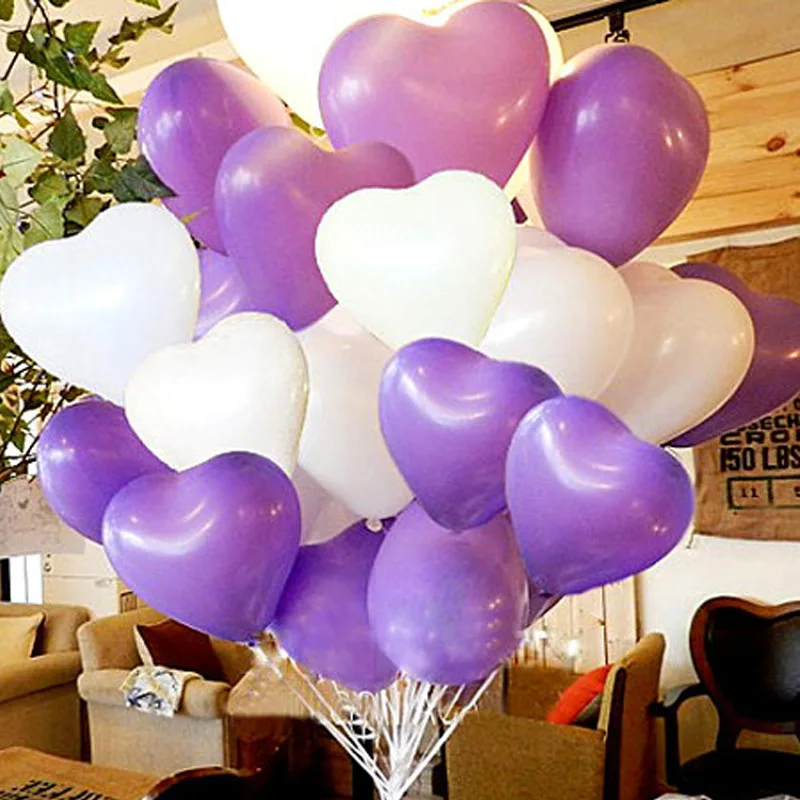 

20pcs/lot 10inch Latex Balloon Helium Balloons Wedding Party Birthday Balls Classic Toys Christmas Gift Shape Balloon Heart