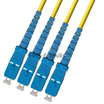 

LODFIBER 300M SC-SC Indoor Armored Singlemode 4 Strands Fiber Optic Cable Patch Cord 9/125