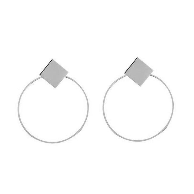 Statement Earrings 2019 Big Geometric Round Earrings For Women Hanging Dangle Earrings Drop Earing Modern Female Jewelry