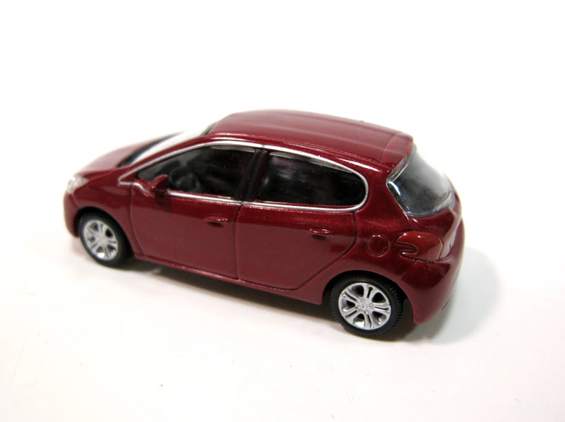 N orev 1: 64 PEUGEOT 208 красный бутик сплава игрушки для детей Детские игрушки модель оригинальная коробка