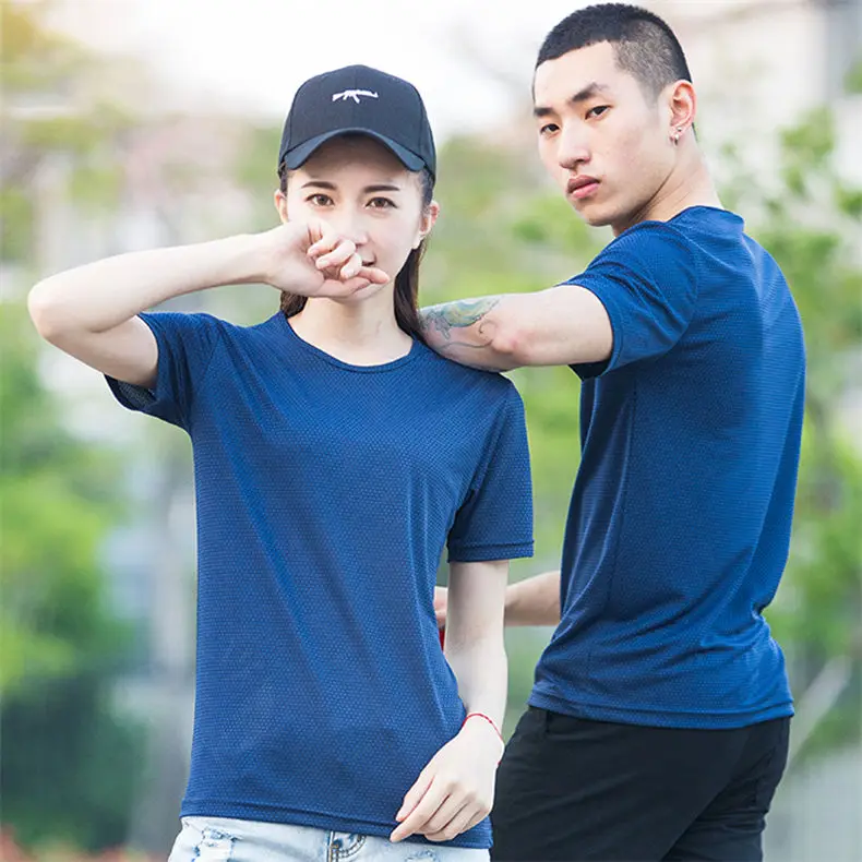 XS-5XL Fast Dry T shirts Men Women Short Male Female Fitness T-Shirts Summer Breathable Hiking Couple Sweat-shirts Man Plus Size 4