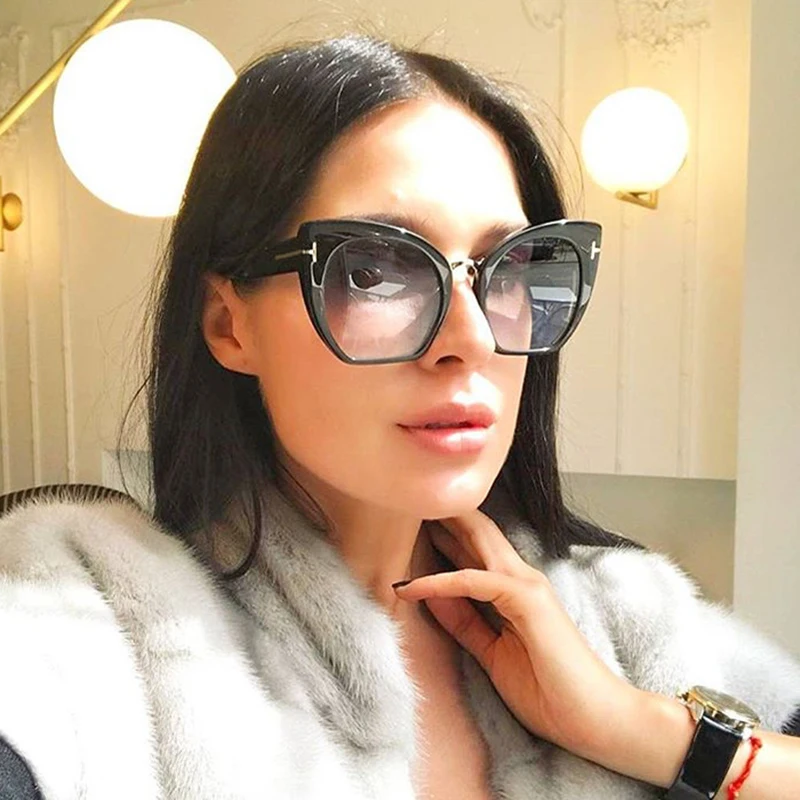 2017 Retro Sexy Cat Eye Sunglasses Women Brand Des...