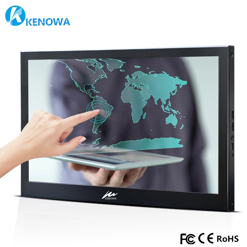

15.6" 1920x1080 IPS Thin Portable Gaming Monitor 10 Multi -Touch Screen HDMI LCD Monitor Display for Raspberry PS4 playstation4