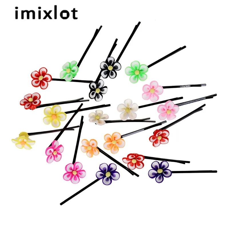 IMIXLOT 1 компл. Новый маленький цветок для детей милые детские заколки волос Сделай