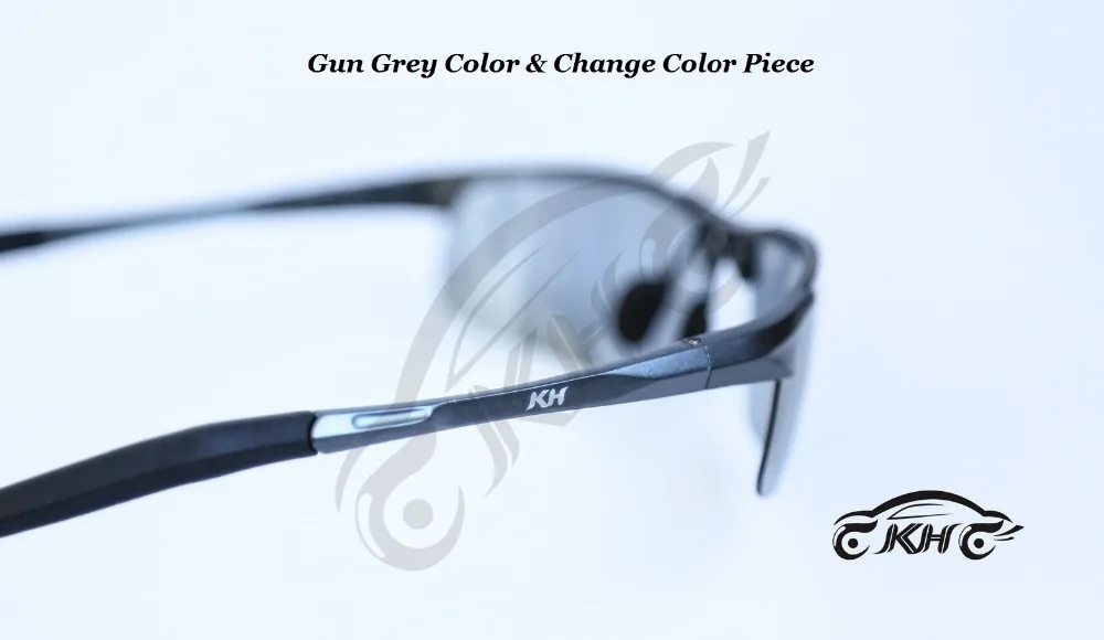 KH Change Color Photochromic Sunglasses Men Women Titanium polarized Sun Glasses Chameleon Driving polarized sunglasses photochromic sunglasses driving glasses
