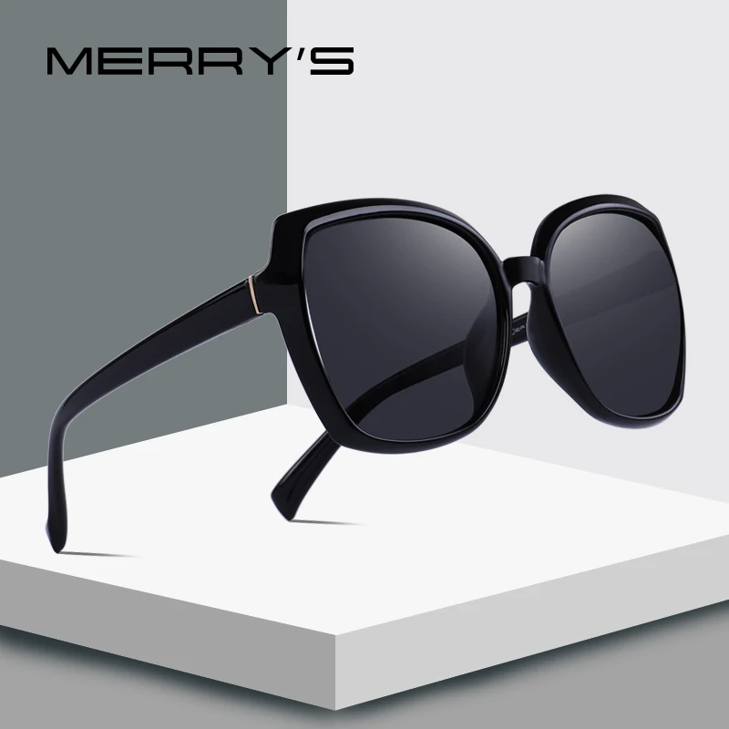 Merry's дизайнерские женские модные солнцезащитные очки кошачий глаз, женские поляризационные солнцезащитные очки для вождения,, УФ-защита S'6087