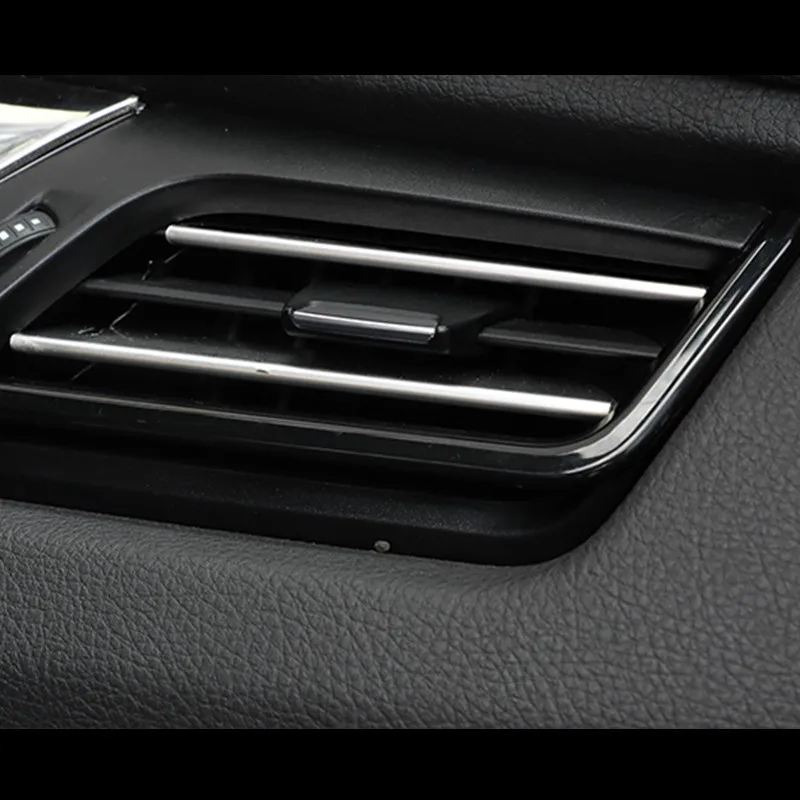 

StaInless Steel 8pcs Car Front Air Conditioning Outlet Modified Trim Strips For BMW 2 Series Active Tourer F45 2015-18