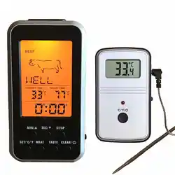 Цифровой термометр для барбекю Беспроводной кухонная печь Еда гриль для приготовления пищи курильщик мясо термометр с зондом и таймер