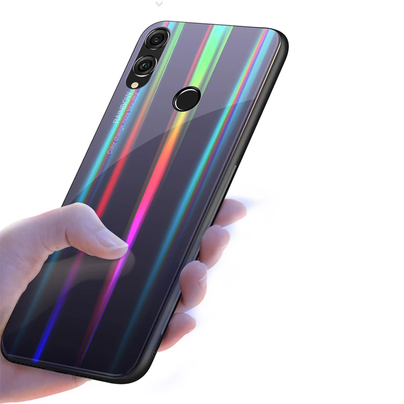 8X Сменные чехлы из закаленного стекла для Huawei Honor Nova 3 3i P Smart Plus чехол с лазерным