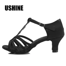 Обувь для латинских танцев на каблуке 7 см/5 см; женская обувь; zapatos Salsa Mujer; бальные туфли; Zapatos De Baile Latino Mujer; 230;