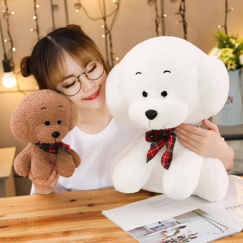 

New Cute Simulation Puppy Plush Teddy Dog Kids Dolls Curly Stuffed Pet Soft Anime Decor Collection Toys For Children Kids