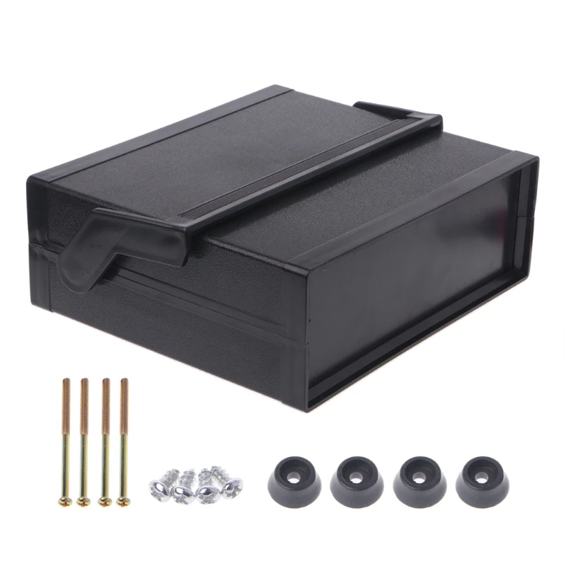 Waterproof Plastic font b Electronic b font Enclosure Project Box Black 200x175x70mm